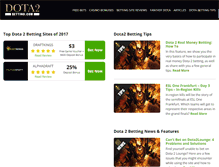 Tablet Screenshot of dota2betting.com